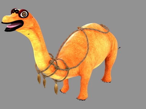 Cartoon Dinosaur 3D Model