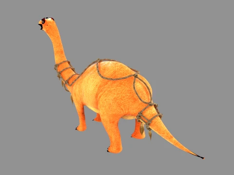 Cartoon Dinosaur 3D Model