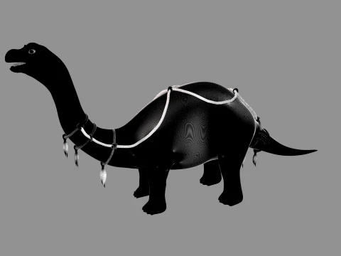 Cartoon Dinosaur 3D Model