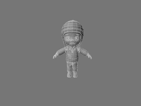 Cartoon child 3D Model