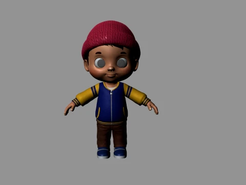 Cartoon child 3D Model