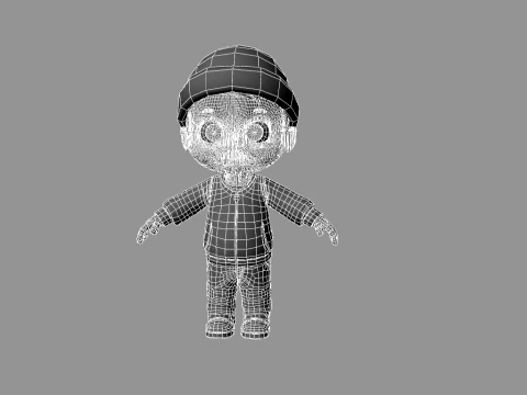Cartoon child 3D Model