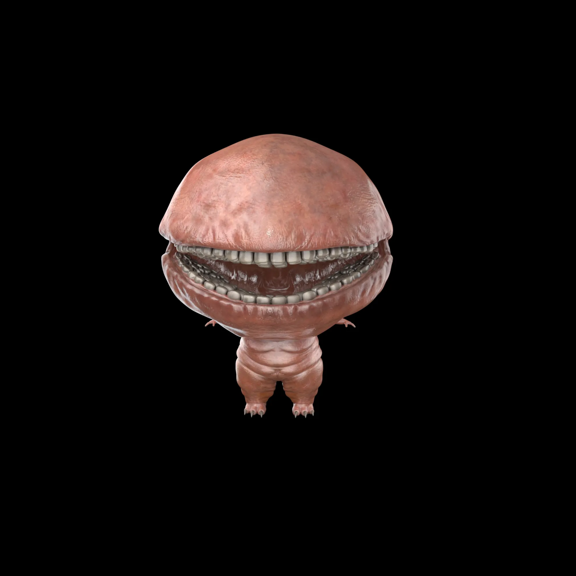 Big Mouth Monster 3D Model .c4d .max .obj .3ds .fbx .stl .blend 