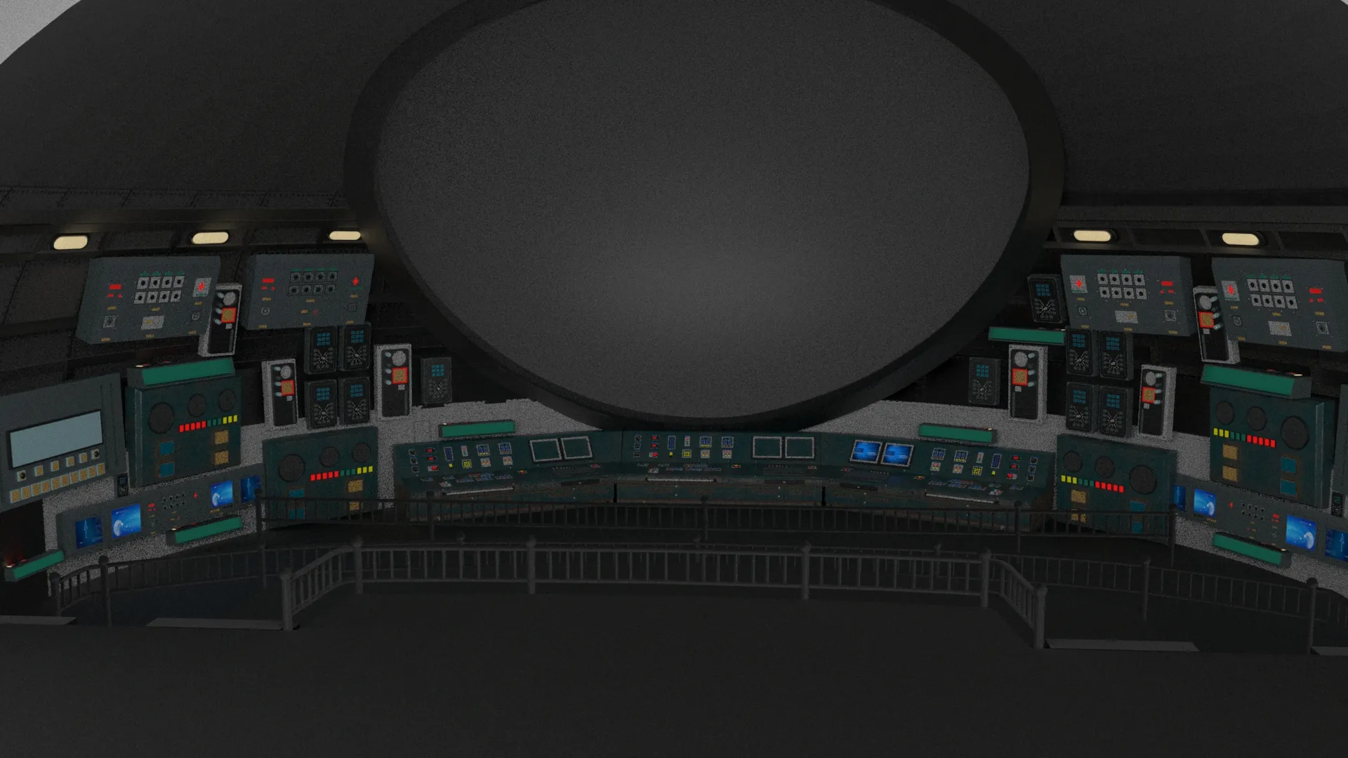 Command Room 3D Model .c4d .max .obj .3ds .fbx .stl .blend