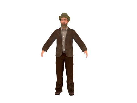 Farmer 3D Model