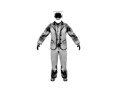 Farmer 3D Model