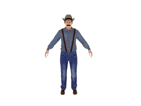Cowboy 3D Model