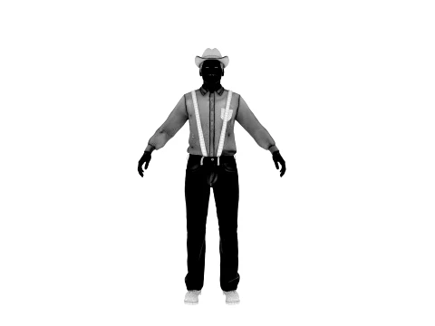 Cowboy 3D Model