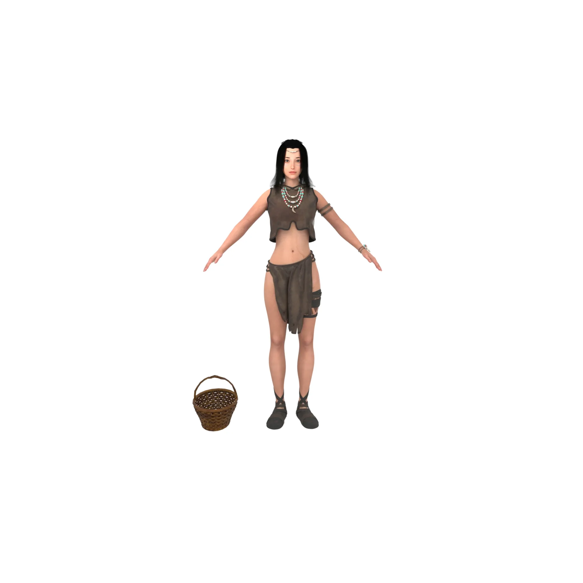 Primitive humans 3D Model .c4d .max .obj .3ds .fbx .stl .blend