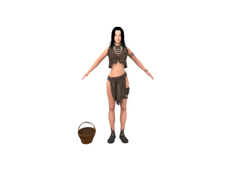 Primitive humans 3D Model
