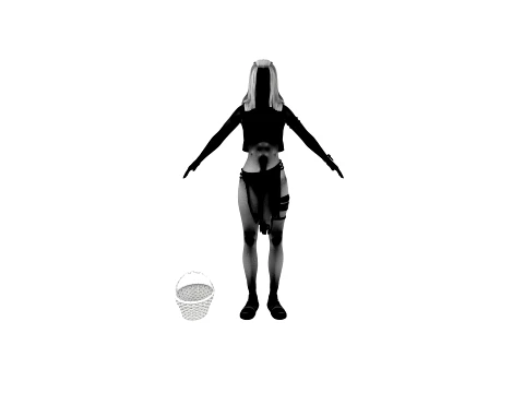 Primitive humans 3D Model