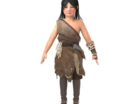 Primitive humans 3D Model