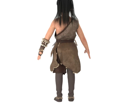 Primitive humans 3D Model