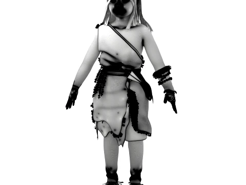 Primitive humans 3D Model