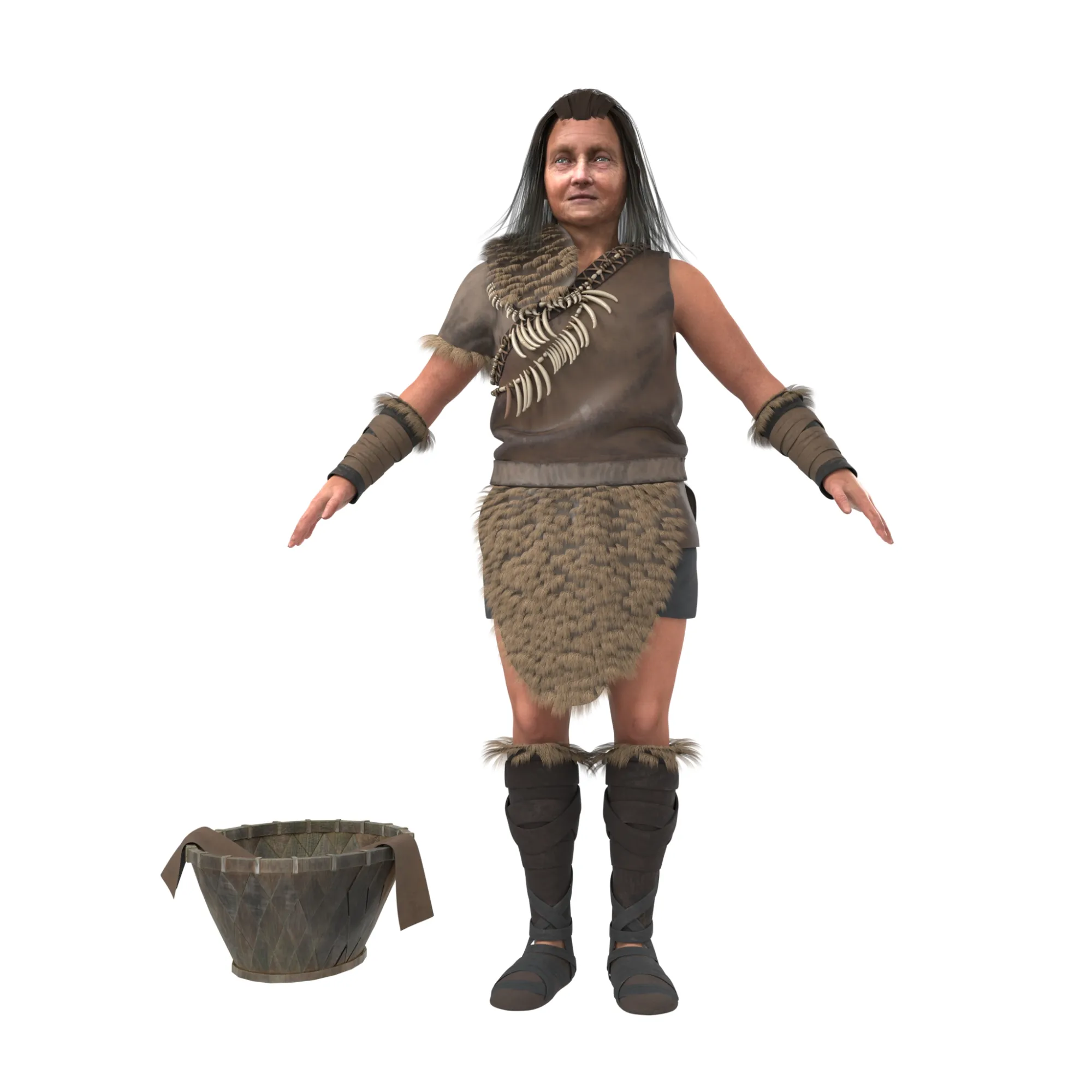 Primitive humans 3D Model .c4d .max .obj .3ds .fbx .stl .blend