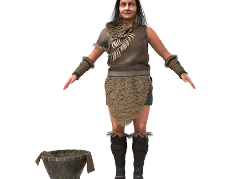 Primitive humans 3D Model