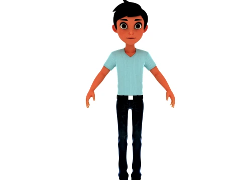Cartoon characters 3D Model