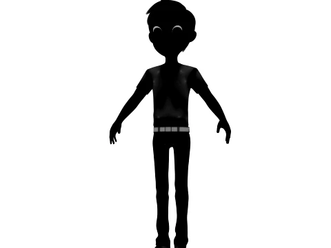 Cartoon characters 3D Model