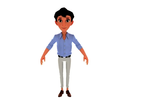 Cartoon characters 3D Model