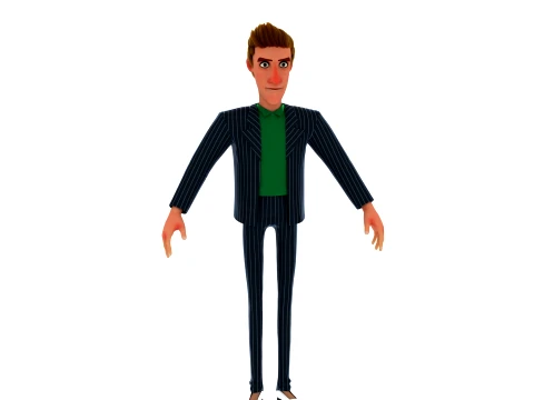 Cartoon characters 3D Model