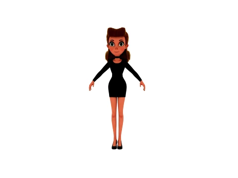 Cartoon characters 3D मॉडल