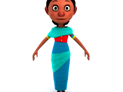 Cartoon characters 3D Model
