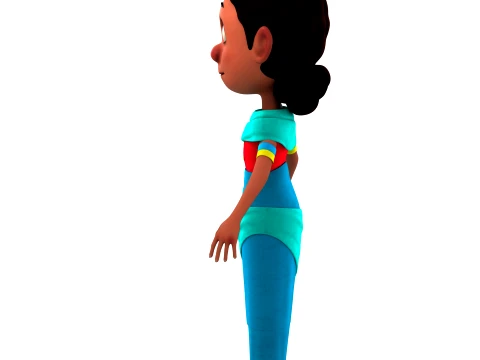 Cartoon characters 3D Model