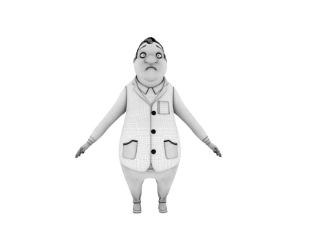Cartoon characters 3D Model