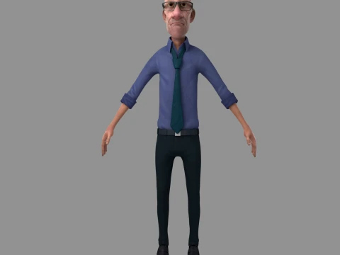 Cartoon characters 3D Model