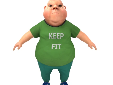 Cartoon characters 3D Model