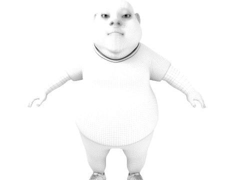 Cartoon characters 3D Model