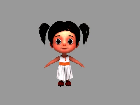 Cartoon characters 3D Model
