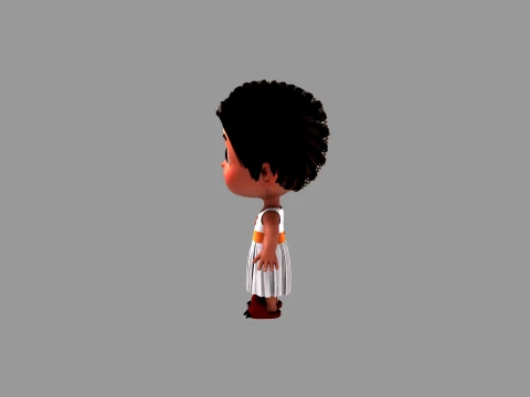 Cartoon characters 3D Model