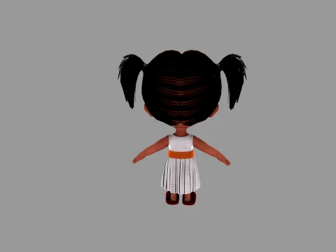 Cartoon characters 3D Model