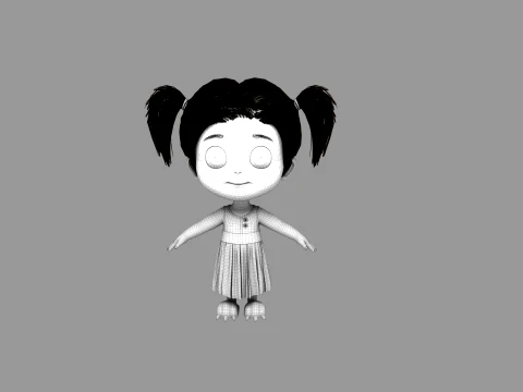 Cartoon characters 3D Model