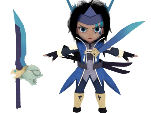 Cartoon characters 3D Model