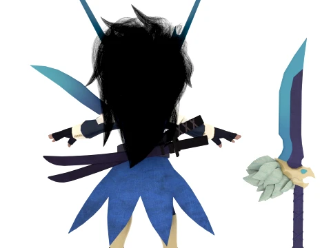 Cartoon characters 3D Model