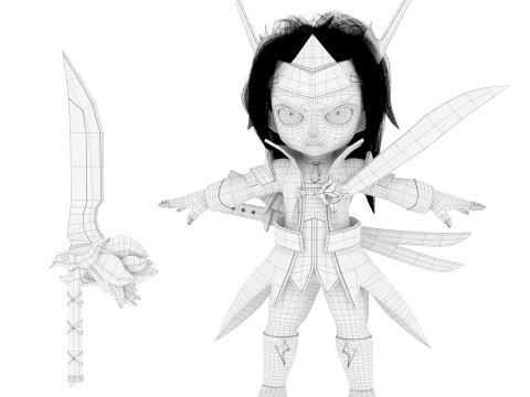 Cartoon characters 3D Model