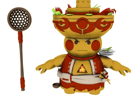 Cartoon characters 3D Model