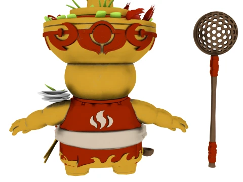 Cartoon characters 3D Model