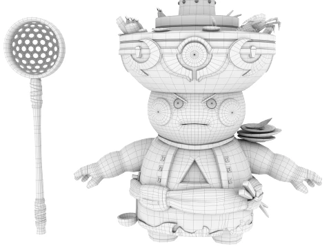 Cartoon characters 3D Model