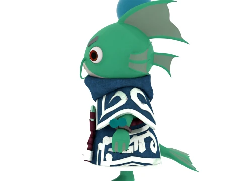 Cartoon characters 3D Model
