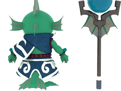 Cartoon characters 3D Model