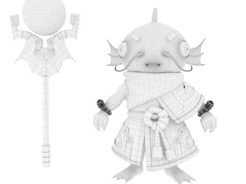Cartoon characters 3D Model