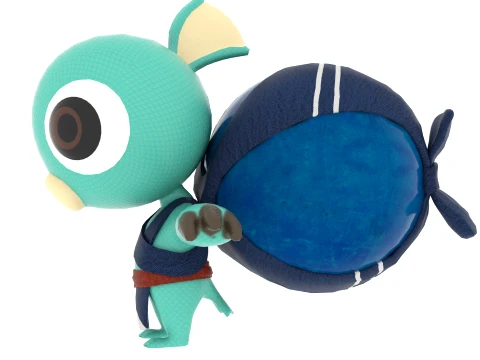 Cartoon characters 3D Model