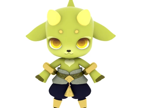 Cartoon characters 3D Model