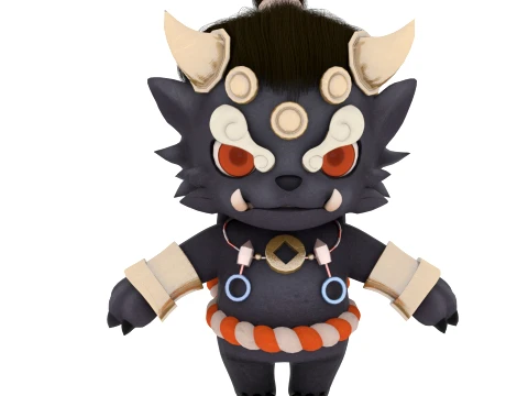 Cartoon characters 3D Model