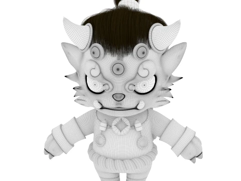 Cartoon characters 3D Model
