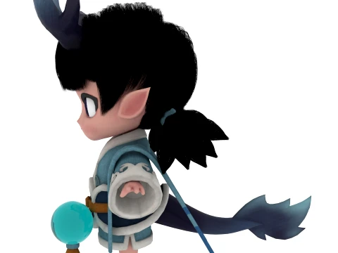 Cartoon characters 3D Model