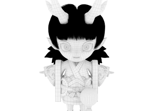 Cartoon characters 3D Model